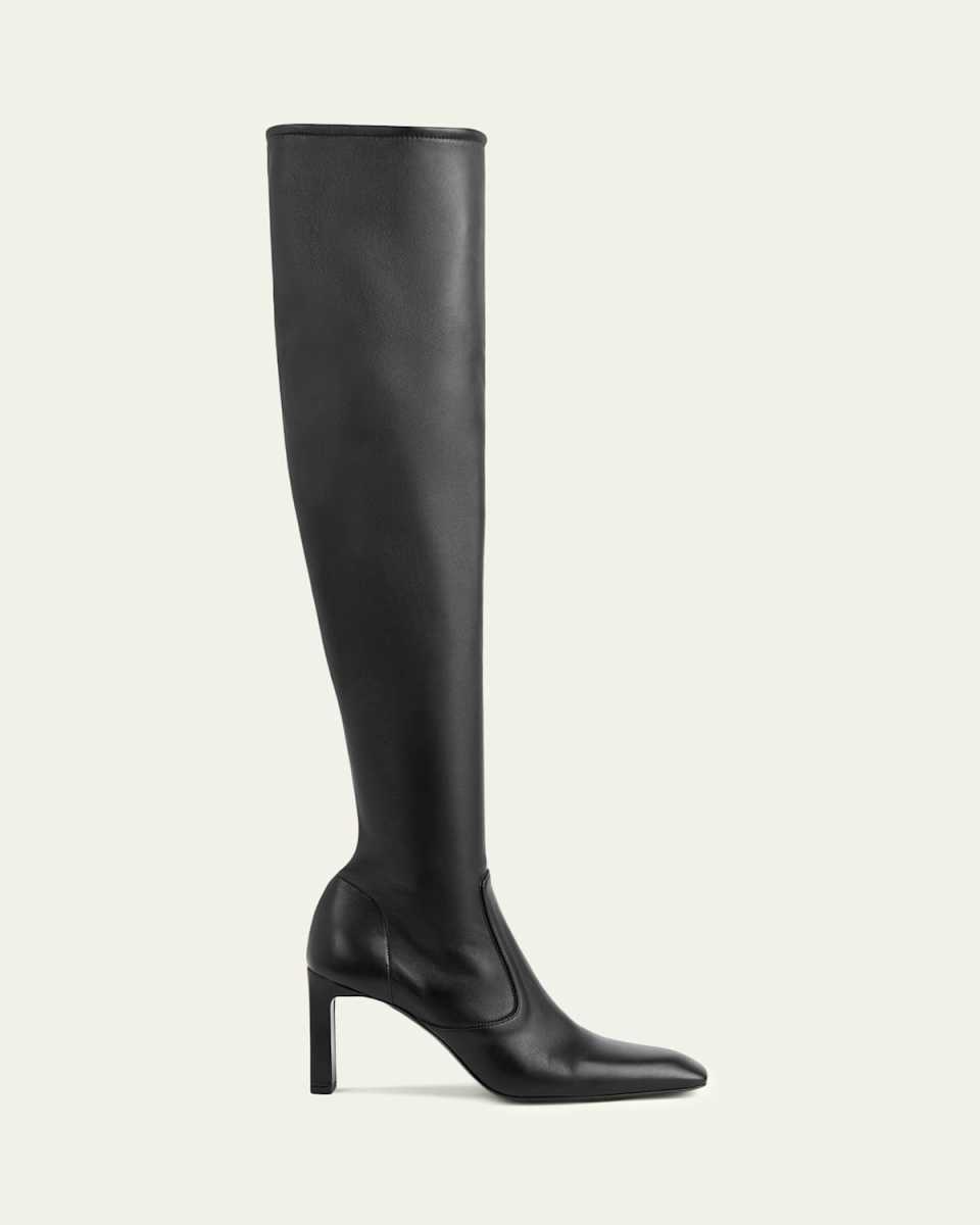 Nappa Leather Over-The-Knee Boots